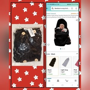 NEW In Package Newborn Baby Wrap Swaddle Blanket Knit Sleeping Bag Receiving $11